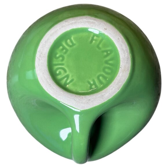 Vintage Buddah Bowl Elan McPherson 6" Flavour Design Coffee Soup Apple Green MCM - Picture 12 of 16